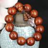 Pulseira de sândalo vermelho contas 2.0 rosário 108 pulseira fornecimento de barraca presente sândalo vermelho folha pequena fornecimento de fábrica