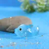 Golfinho Sete Cores Brilha no Escuro Pingente de Pelúcia Musgo Micro-Paisagem Ornamento Criativo Joia Artesanato em Resina
