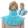 Chaleco Térmico Cruzado Rx Bolsa Calentadora de Semillas de Lino Calentable en Microondas Almohada Calefactora en Forma de U para Columna Cervical Hombro
