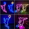 Nova luz de neon LED para dunk. Luz de neon de bola de chute fundo de parede festa de feriado luz de atmosfera para casa barra de luz decoração de quarto