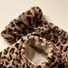 Calcetines gruesos y cálidos de felpa con estampado de leopardo retro para otoño e invierno, calcetines apilados estilo JK, calentadores de piernas de chica hot estilo japonés, calcetines apilados para mujer