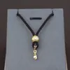 Cordão para Pingente com Clipe Sem Nó Cordão de Âmbar Cordão para Pingente de Jade Pingente de Jade com Corda