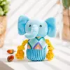 Juguetes para Perros Mascotas Transfronterizos, Elefantito Azul, Patito Amarillo, Juguetes para Perros con Sonido, Suministros para Mascotas Resistentes a la Mordida, Juguetes de Peluche