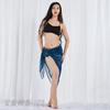 13100# xale roupa de dança do ventre corrente de cintura brilhante mais vendido textura elegante toalha de quadril outlet de fábrica