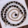 Cinturón tejido de perlas para mujer, accesorio de cadena de cuentas de verano, cadena decorativa para vestido, cadena para la cintura para vestidos de mujer en verano