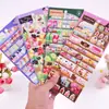 Pegatinas 3D de Tienda de Comestibles, Pasteles, Comida, Verduras, Manualidades Educativas para Niños, Recompensas de Educación Temprana, Pegatinas Decorativas para Teléfono Móvil