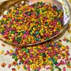 Cebada de las Tierras Altas Arroz de Cinco Colores Ofrendas para la Protección del Dharma, Ofrendas de Arroz de Cebada de las Tierras Altas, Arroz de Cinco Colores, Maíz de Cinco Colores, Escrituras para la Adoración, Ofrendas de Incienso y Comida