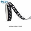 Cinturón de poliéster estampado en blanco y negro directo de fábrica, regalo para mascotas, cinta DIY, cinta con huellas de cachorro, cinturón forjado