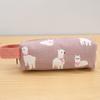 Estuche de lona con cremallera para lápices, creativo, para estudiantes, con estampado de dibujos animados lindos, autoproducido, portátil, grande