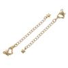 Cadena de extensión para collar y pulsera con cierre de hebilla de langosta de oro de 14/18 quilates que conserva el color, accesorios de joyería hechos a mano.