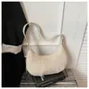 Bolso plisado transfronterizo para mujer, gran capacidad, nuevo bolso cruzado retro de nicho Otoño e Invierno 2026, bolso de hombro único tipo albóndiga para debajo del brazo
