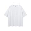Camiseta Básica Tendência Masculina Verão 190g Algodão Puro Manga Curta Estilo Americano Modelagem Solta Cor Sólida Marca Bk Leve.