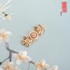 Haoyi Hanfu Cheongsam Metal Criança e Mãe Placa Fivela Retro Estilo Chinês Fivela Traje Antigo Roupas Fivela Botões Decorativos