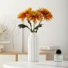 Jarrón de Cerámica Simple Shumen Blanco Sala de Estar Arreglo Floral Hidropónico Lujo Ligero Mesa de Comedor de Gama Alta Decoración