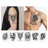 Adesivos de Tatuagem Temporária Audaciosos da Série Prajna Transfronteiriça 2025 para Homens e Mulheres, Tatuagem de Meio Braço e Peito, Adesivos à Prova d'Água, Suor e de Longa Duração