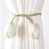 Novo Celebrante de Internet Tulipa Estilo INS Tira Fresca para Cortina Tira Branca de Gaze para Prender Cortina Corda de Flor