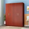 Armário moderno minimalista de madeira maciça para quarto de casa armário de armazenamento armário expositor em forma de J para aluguel de apartamento pequeno