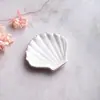 Plato para Joyería de Cerámica Irregular Ovalado con Forma de Concha Halloween Día de la Madre Plato para Pulsera Anillo Regalo Festivo
