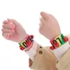 Pulseras Elásticas de Campana con Letras de Colores, Equipo de Animación para Reuniones Deportivas Estudiantiles, Equipo Infantil para el Día del Niño, el Día Nacional y el Día de Año Nuevo