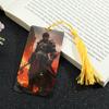 Marcapáginas de Wukong con diseño de mito negro, colgante de acrílico que rodea el juego, marcador de lectura de viaje al oeste, color de alta calidad, regalo para estudiantes