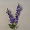 Flores artificiais em tons de roxo estilo Monet para casamentos no jardim, arranjos de chão para salão de casamentos, flores de seda roxo claro e roxo pálido em estoque