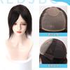 Cabello real ladies tejido a mano sobre la cabeza headgear de cabello real cabeza de práctica malla de costura tejida a mano puede ser una variedad de estilo teñir permanente cortar