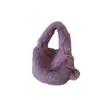 Bolsa de nube peluda al por mayor transfronteriza para mujer, piel sintética, para el hombro, portátil, con cadena, exquisita, de alta calidad, para la noche