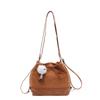 Bolso tipo cubo para mujer 2024 nuevo textura mate moda retro multiusos mochila de hombro bolsa casual de alto valor