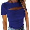 2026 Amazon Wish Top Ribbed Sexy com Decote no Peito de Manga Longa para Mulheres, Fashion e Sexy, Comércio Exterior Transfronteiriço