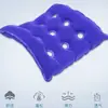 Almofada de ar quadrada de algodão aveludada com bordas duplamente costuradas, espessada para prevenir escaras, almofada de assento de nove furos, almofada para glúteos, almofada quadrada para encosto de cadeira de rodas doméstica