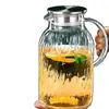 Tetera de agua fría espesa resistente a altas temperaturas para el hogar y el restaurante, tetera de vidrio de gran capacidad para agua hervida y té, alto valor estético