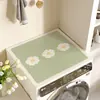 Capa Protetora para Máquina de Lavar Roupa de Tambor Tapete Protetor de Bancada Contra Sol Capa à Prova de Poeira e Água para Geladeira Tapete Protetor de Mesa de Cabeceira de Lama de Diatomáceas