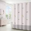 Cortina de ducha de dibujos animados para comercio electrónico transfronterizo cortina de ducha de poliéster impresión digital engrosada impermeable cortina de baño cortina de balcón venta al por mayor