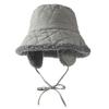 Chapéu de Pescador Quente com Proteção para as Orelhas para Mulheres, Novo Estilo Outono e Inverno, Forrado com Lã e Espesso, Faz o Rosto Parecer Menor, Chapéu Pulôver Versátil à Prova de Frio para Homens