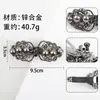Presilha de Mola com Laço de Pérolas Grandes Estilo Coreano, Grampo de Cabelo Grande com Strass para Mulheres, Acessório de Cabelo Versátil e Elegante para a Parte de Trás da Cabeça