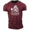 Moderna Nueva Camiseta de Verano Transpirable Cómoda de Cuello Redondo con Estampado de Letras para Hombres, Top Deportivo para Exteriores