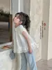 Camisa de Muñeca de Manga Corta Tongsen Tongma para Niñas Verano 2026 Nuevo Estilo Camisa de Cuello para Bebés Verano Top Infantil de Moda