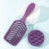 Fábrica de Moscas de Platino Venta al por mayor Peine de Costillas Peine Hueco en Forma de V Cepillo para Champú de Espuma Rápida Peine de Peinado para Cabello Graso Disponible en 4 Colores