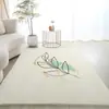 Série de Tapetes Estilo Abstrato Geométrico, Imitação de Caxemira, Capachos Macios e Confortáveis, Tapetes Decorativos Bonitos e Versáteis para a Sala de Estar