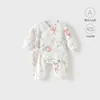 Macacão para Bebê Recém-Nascido Roupas de Primavera e Outono Pijama para Bebê Recém-Nascido Macacão Borboleta Macacão de Engatinhar Classe A Manga Longa