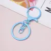Llavero de Cierre de Langosta de Aleación Colorida Juego de Tres Piezas, Anillo de Figura de Ocho Multicolor Llavero DIY Muñeco Juguete Accesorio Pequeño