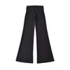 Pantalones de Yoga Bootcut con Cintura Plegada con Hilo para Mujer 2025 Verano Elásticos de Cintura Alta Aspecto Adelgazante Deportivos Casuales de Longitud Completa