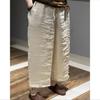 2025 Verano Nuevo Artístico Commuter Ramie Forrado Casual Pantalón Recto Adelgazante Pantalón hasta el Tobillo