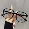 9044 Novo Armação Grande Estilosa de Celebridade da Internet Anti-Luz Azul para Homens e Mulheres, Versátil para um Look Natural, Faz o Rosto Parecer Menor, Pode Ser Equipado com Lentes de Grau