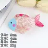 Accesorios para el Cabello Estilo Vacaciones en la Costa Clip de Acetato Pez Dorado Femenino Marino Lindo Dibujo Animado Clip para el Cabello de Empalme Clip de Tiburón para el Cabello