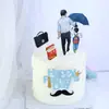 Decoración de Pastel para el Día del Padre y el Día de la Madre Enchufe Tarjeta para Pastel Bandera de Pastel de Cumpleaños para Mamá y Papá