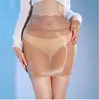 Saia de Couro de Cavalo Justa nos Quadris, Lingerie de Renda, Saia Sexy Oleosa Justa nos Quadris, Tentação Apaixonada, Não Precisa Tirar, Transparente