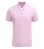 Camisas tipo polo de fábrica para mujer, algodón de seda helada transpirable con cuello para hombre, camisas tipo polo con logo estampado personalizado
