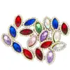 Acrílico Marquise Punto Diamante Girasol Borde Accesorios Hebilla de Cristal con Agujero Diamante Cosido a Mano diy Accesorios para Ropa Venta al por Mayor