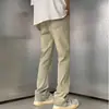 Jeans Masculino Americano High Street Primavera e Outono Piquet Bonito Tendência Retro Marca Draping Perna Reta Calça Longa Perna Larga Calça Cargo